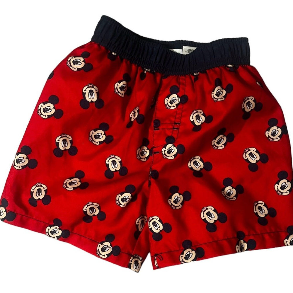 DISNEY Baby Micky Mouse Baby Boys Lined Swim Trunks - Picture 1 of 7